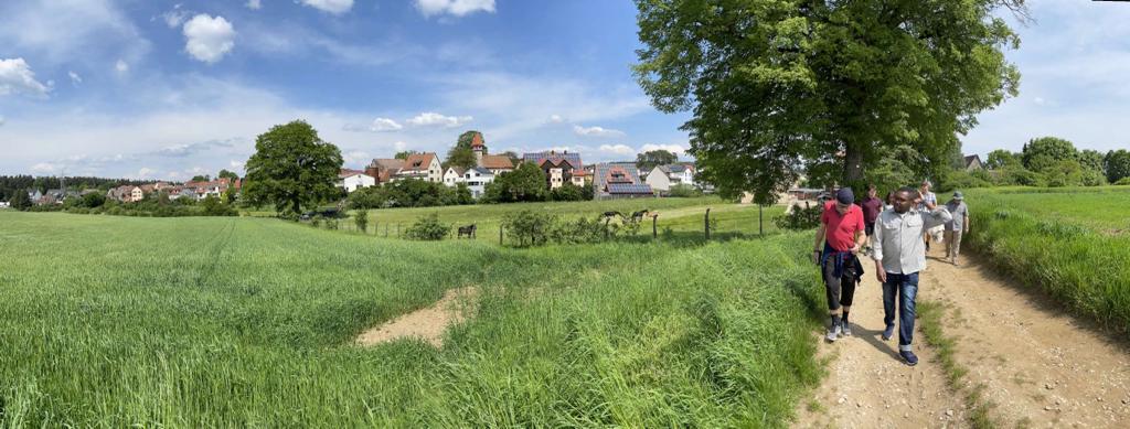 Verschiedene Bilder von einer Wanderung 